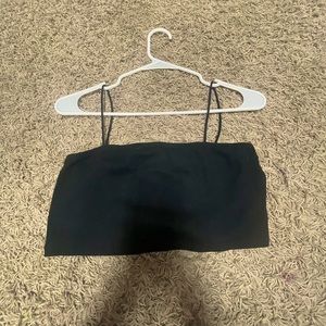 Girls Black crop top